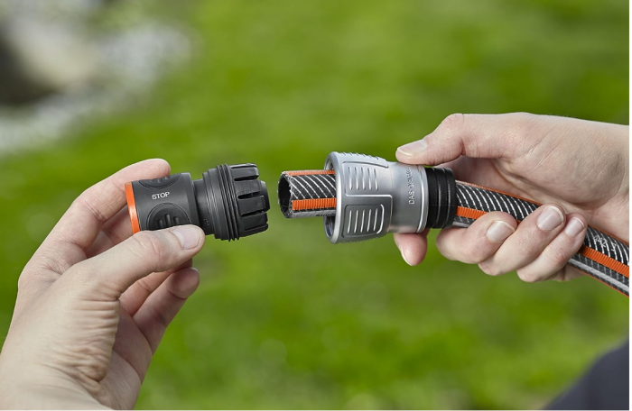 Conector, Mufa conectoare Gardena Premium cu stop pentru furtun 19 mm (3/4"), 18254-20 [3]