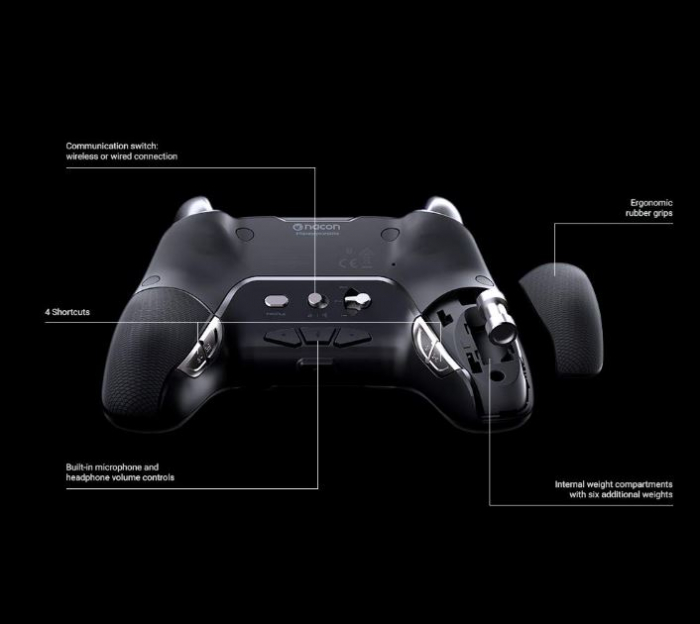 Controller Wireless Nacon Revolution Unlimited Pro pentru Playstation 4, Negru [10]