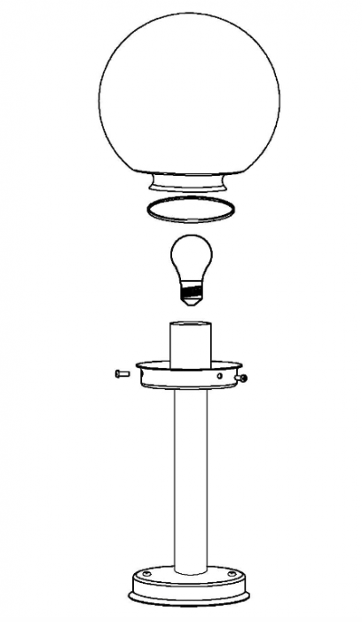 Corp de iluminat pentru exterior Eglo 30207 NISIA din otel inoxidabil [5]