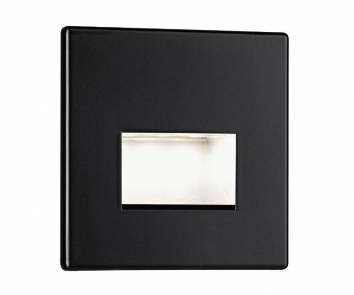 Corp de iluminat pentru scari Paulmann, LED, 1.2W, 100 lm, alb cald 2700K, negru mat [1]
