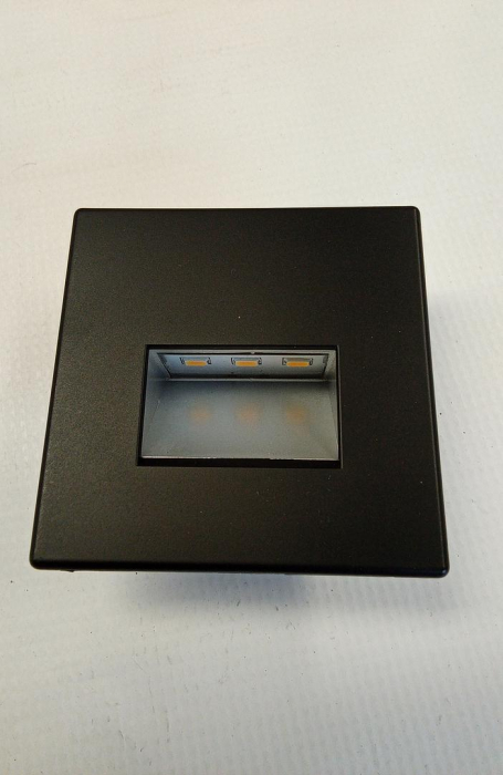 Corp de iluminat pentru scari Paulmann, LED, 1.2W, 100 lm, alb cald 2700K, negru mat [3]