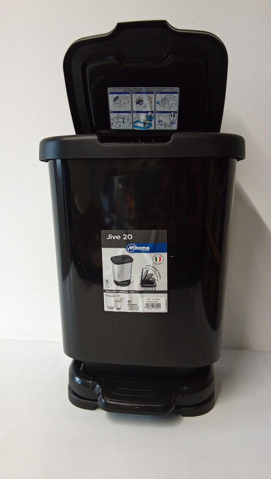 Coș cu pedală cu capac M-Home, 33.2 x 25.2 x 45.7 cm, 20 L [4]