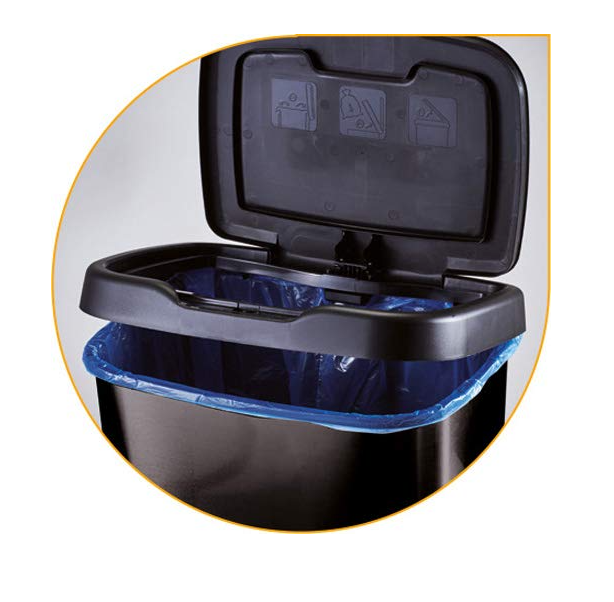 Coș cu pedală cu capac M-Home, 33.2 x 25.2 x 45.7 cm, 20 L [7]