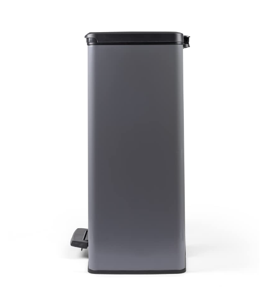 Cos de gunoi cu pedala Curver Deco, gri rece, 65L, dreptunghiular [6]