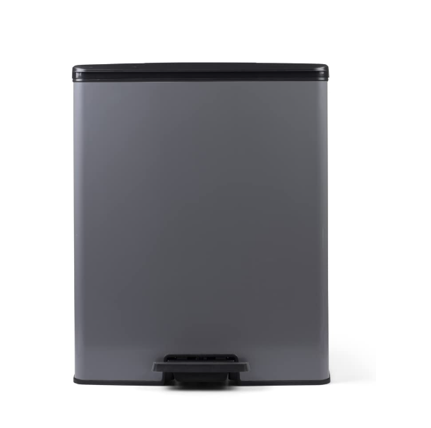 Cos de gunoi cu pedala Curver Deco, gri rece, 65L, dreptunghiular [6]