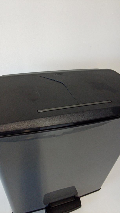 Cos de gunoi cu pedala Curver Deco, gri rece, 65L, dreptunghiular [3]