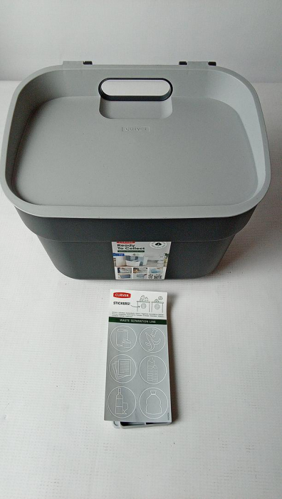 Coș de gunoi Curver Ready To Collect, 5L, gri închis [5]