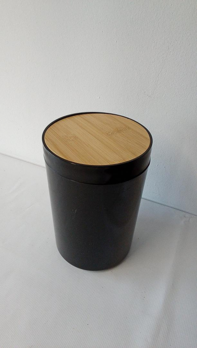 Coș de gunoi de baie Relaxdays, 5 L, Negru [2]