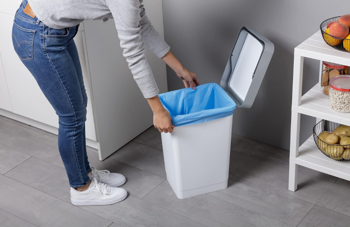 Coș de gunoi Tatay 1105052 25L, Alb, Plastic [8]