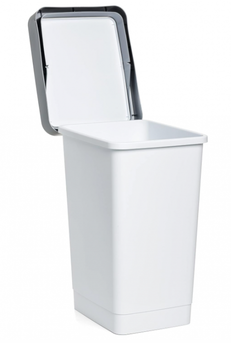 Coș de gunoi Tatay 1105052 25L, Alb, Plastic [5]