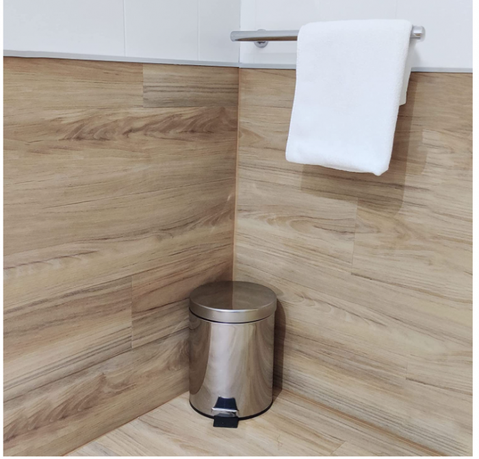 Cos gunoi rotund cu pedala FRIEND, oțel inoxidabil, 5L [5]