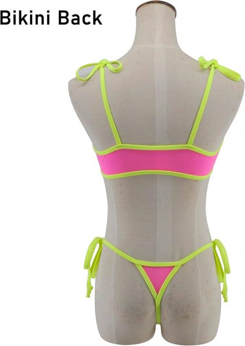 Costum de baie din 2 piese pentru femei SHERRYLO, rosu, marime unica [5]