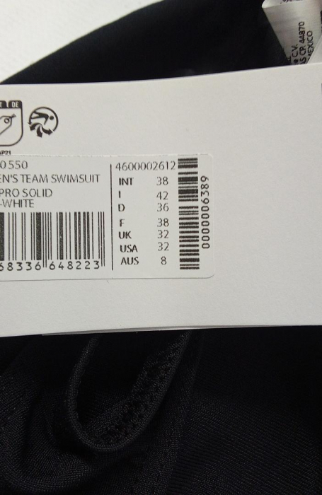 Costum de baie intreg pentru femei Arena Solid Swim Pro Team, negru, 38 [2]