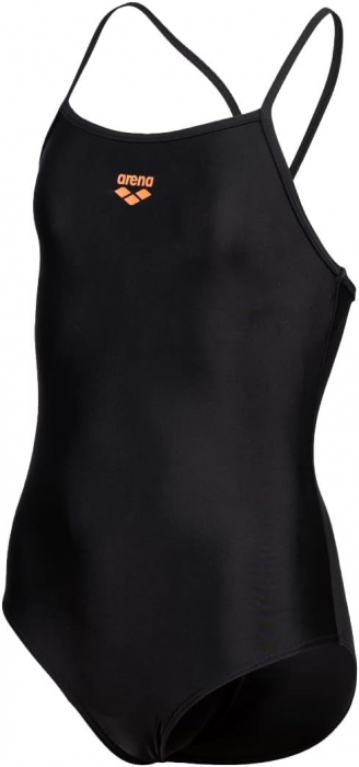 Costum de baie intreg pentru fete Arena Feel Light Drop, negru, 10-11 ani, 140 [3]