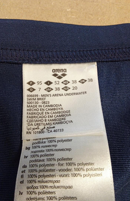 Costum de baie pentru barbati ARENA Slip Performance, bleumarin, Fr 95 [2]