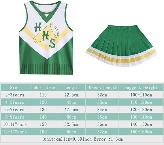 Costum de majoreta zombie OAIXIUR pentru fete, Marimea 160, 12-13 ani [3]