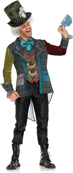 Costum Deluxe Mad Hatter pentru bărbați, Leg Avenue, Marimea XL [4]