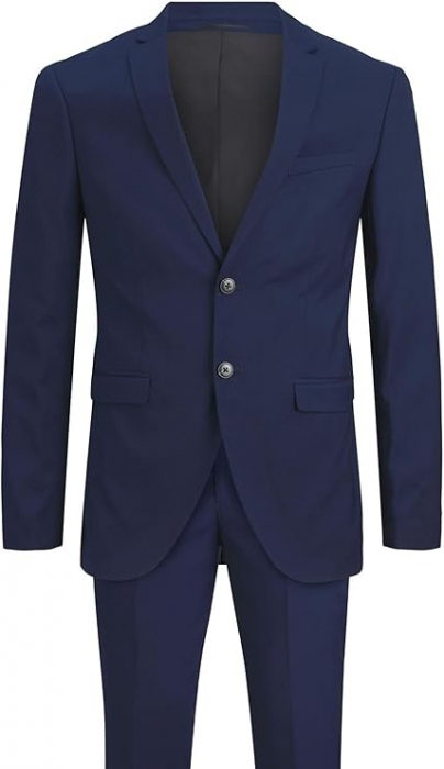 Costum pentru bărbați JACK & JONES Jprfranco, albastru medieval, 48 [4]