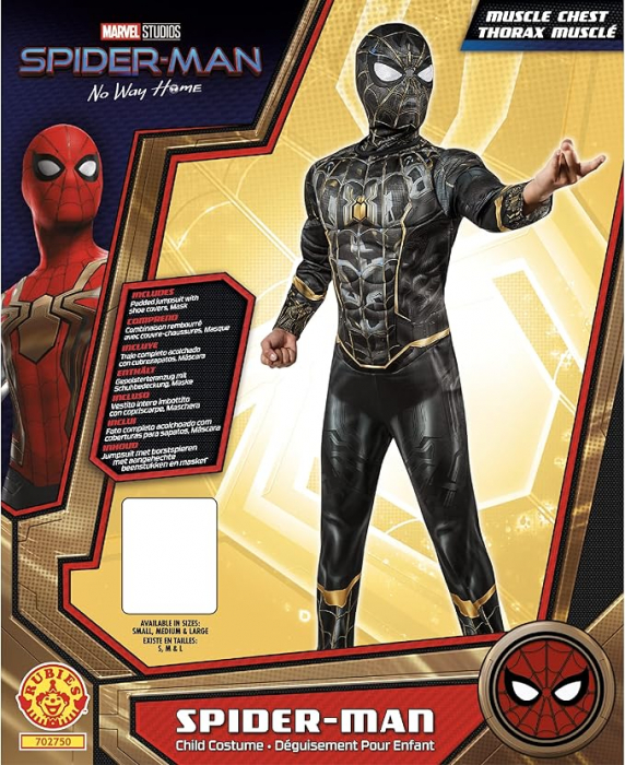 Costum Rubie's Marvel Spider-man 3 Deluxe Versiunea 2 pentru baieti, M [4]