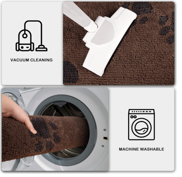 Covoras de intrare Purrugs antiderapant/lavabil la masina de spalat, 80 x 120 cm [7]
