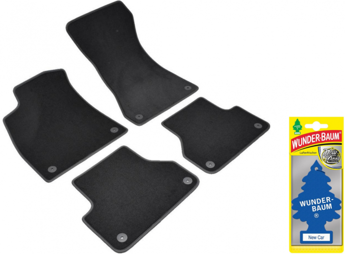 Covorase auto din mocheta Umbrella pentru Audi A5 II [F5] (2017-prezent) + Odorizant Auto Bradut Wunder-Baum New Car [1]