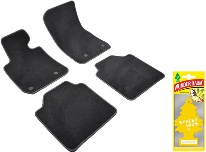 Covorase auto din mocheta Umbrella pentru BMW 3 [F34 GT] (2013-prezent) + Odorizant Auto Bradut Wunder-Baum Vanillaroma [1]
