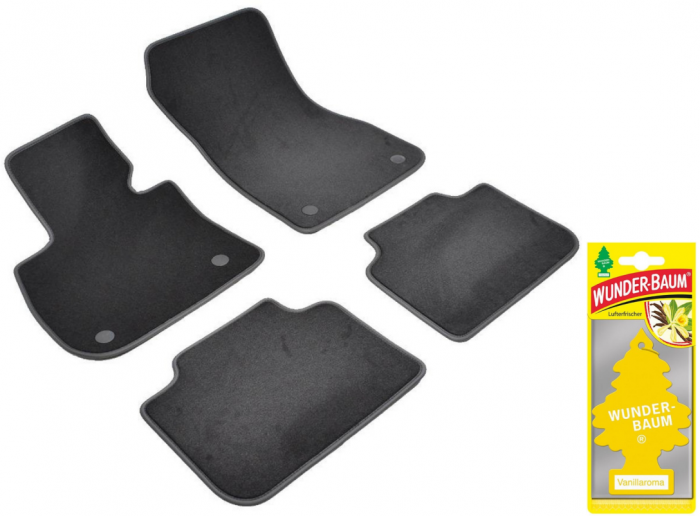 Covorase auto din mocheta Umbrella pentru BMW X1 [F48] (2016-prezent) + Odorizant Auto Bradut Wunder-Baum Vanillaroma [1]