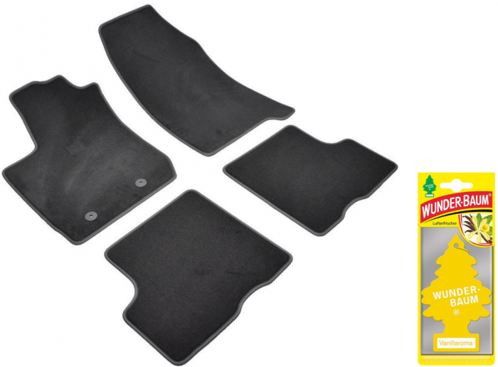 Covorase auto din mocheta Umbrella pentru Dacia Duster II Essential/Comfort (2018-prezent) + Odorizant Auto Bradut Wunder-Baum Vanillaroma [1]