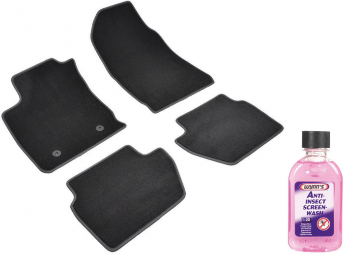 Covorase auto din mocheta Umbrella pentru Ford Ecosport [II] (2012-prezent) + Solutie Concentrata Curatare Insecte Geamuri 250Ml [1]