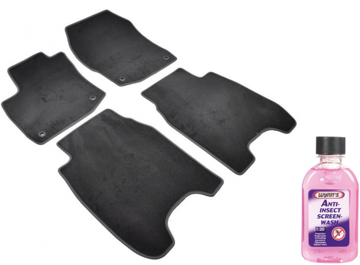 Covorase auto din mocheta Umbrella pentru Honda Civic IX Hatchback (2012-2016) + Solutie Concentrata Curatare Insecte Geamuri 250Ml [1]