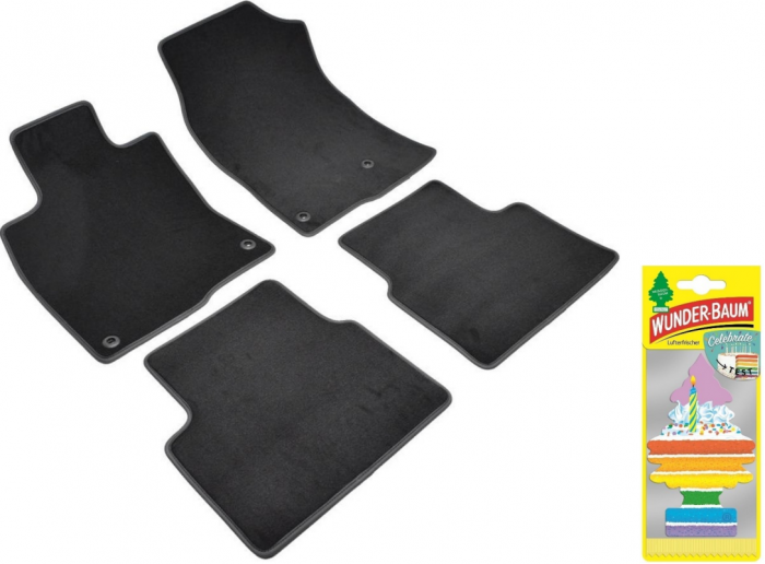 Covorase auto din mocheta Umbrella pentru Honda Civic X Five Doors (2016-prezent) + Odorizant Auto Bradut Wunder-baum Celebrate [1]