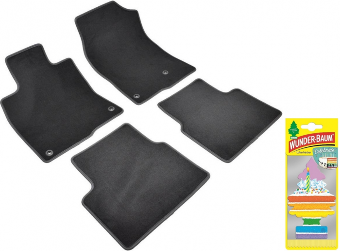Covorase auto din mocheta Umbrella pentru Honda Civic X Four Doors (2016-prezent) + Odorizant Auto Bradut Wunder-baum Celebrate [1]