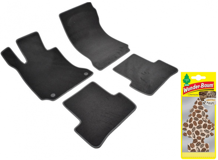 Covorase auto din mocheta Umbrella pentru Mercedes [GLC] X253/C253 (2015-prezent) + Odorizant Auto Bradut Wunder-baum Cafe [1]