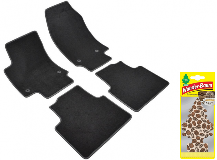 Covorase auto din mocheta Umbrella pentru Opel Crossland X (2017-prezent) + Odorizant Auto Bradut Wunder-baum Cafe [1]