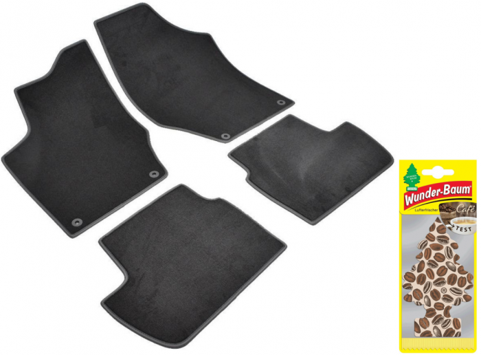 Covorase auto din mocheta Umbrella pentru Peugeot 308 I (2007-2013) + Odorizant Auto Bradut Wunder-baum Cafe [1]