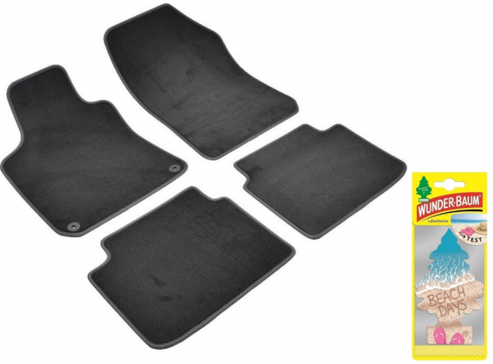 Covorase auto din mocheta Umbrella pentru Peugeot 308 II Estate (2013-prezent) + Odorizant Auto Bradut Wunder-baum Beach Days [1]
