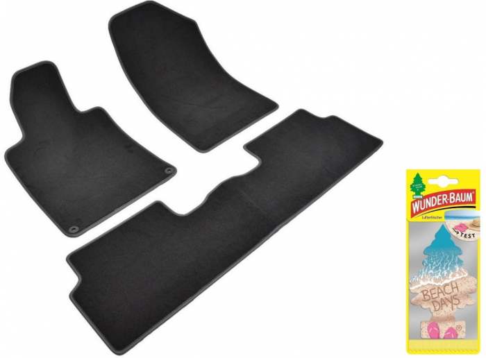 Covorase auto din mocheta Umbrella pentru Peugeot 508 I (2011-prezent) + Odorizant Auto Bradut Wunder-baum Beach Days [1]