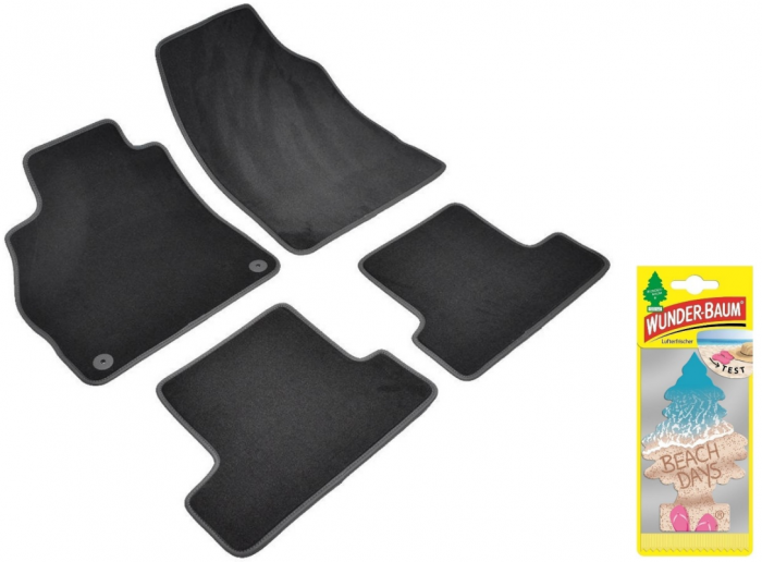 Covorase auto din mocheta Umbrella pentru Renault Megane III Generation (2010-2015) + Odorizant Auto Bradut Wunder-baum Beach Days [1]