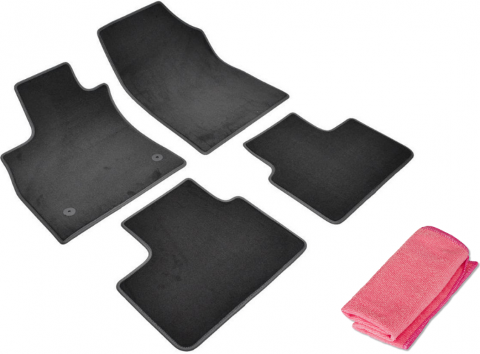 Covorase auto din mocheta Umbrella pentru Renault Talisman (2016-prezent) + Laveta Microfibra 30X40 Cm [1]