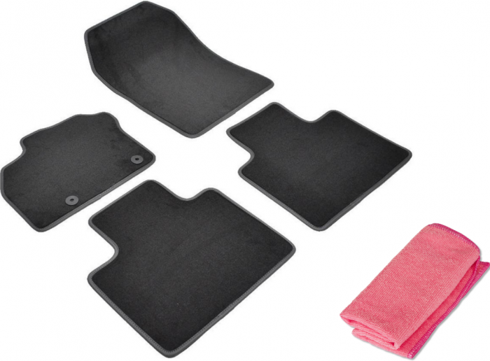 Covorase auto din mocheta Umbrella pentru Renault Zoe (2012-prezent) + Laveta Microfibra 30X40 Cm [1]