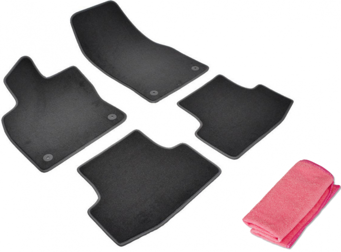 Covorase auto din mocheta Umbrella pentru Skoda Karoq (2017-prezent) + Laveta Microfibra 30X40 Cm [1]