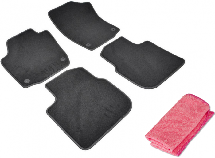 Covorase auto din mocheta Umbrella pentru Skoda Rapid (2012-prezent) + Laveta Microfibra 30X40 Cm [1]