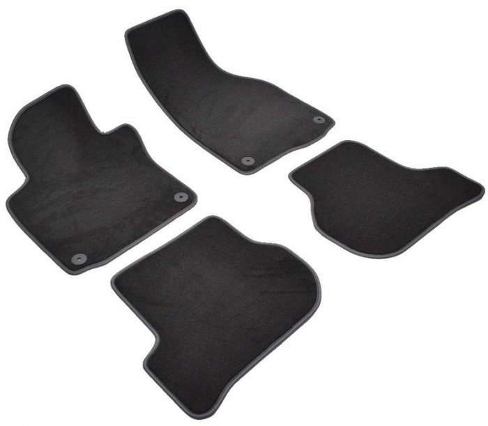 Covorase auto din mocheta Umbrella pentru Volkswagen Golf VI (2008-prezent) – Sisteme fixare rotunde + Odorizant Auto Bradut Wunder-Baum Zimt Apfel (Mar Si Scortisoara) [2]