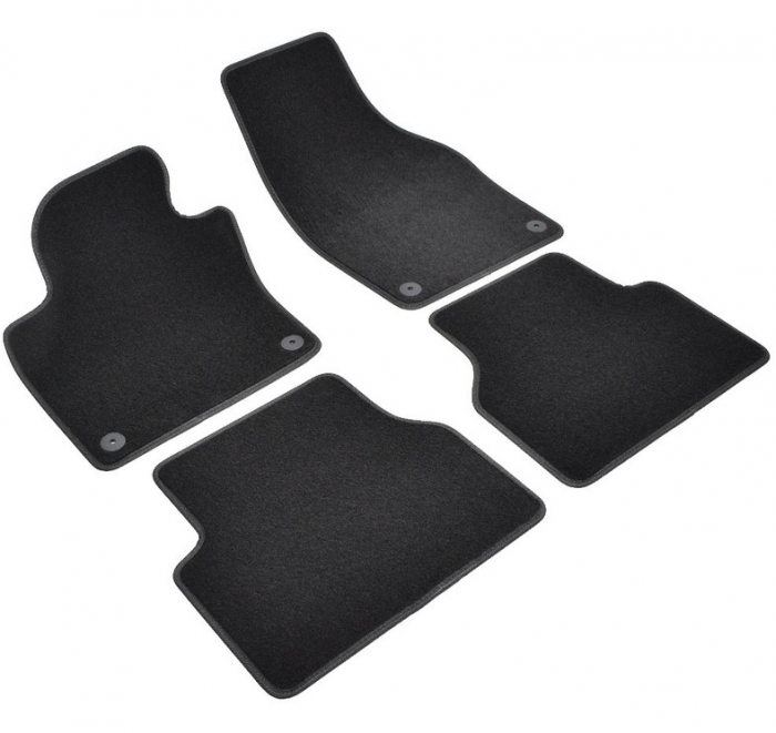 Covorase auto din mocheta Umbrella pentru Volkswagen Tiguan (2007-2016) – Sisteme fixare ovale + Odorizant Auto Bradut Wunder-Baum Zitrone (Lamaie) [2]