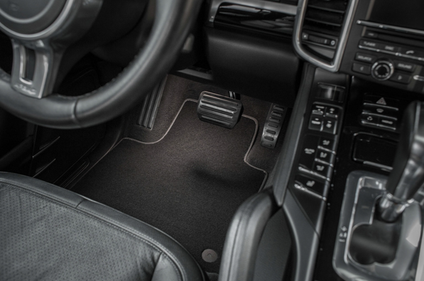 Covorase auto din mocheta Umbrella pentru Volkswagen Tiguan (2007-2016) – Sisteme fixare ovale + Odorizant Auto Bradut Wunder-Baum Zitrone (Lamaie) [3]