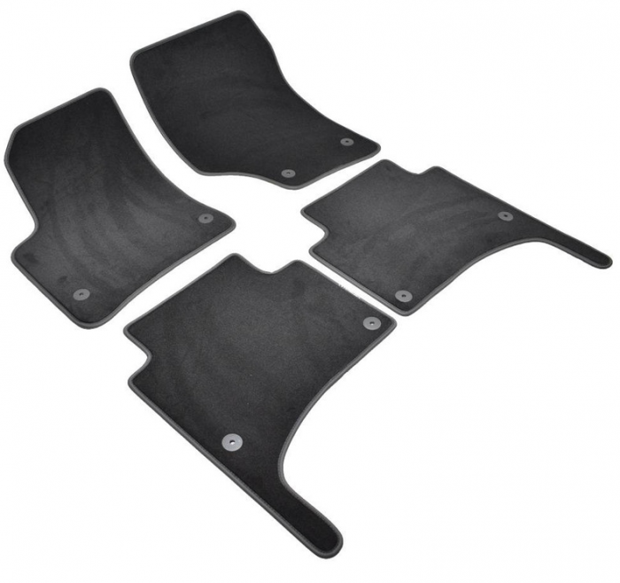 Covorase auto din mocheta Umbrella pentru Volkswagen Touareg I (2002-2010) – Sisteme fixare rotunde + Odorizant Auto Bradut Wunder-Baum Zitrone (Lamaie) [2]