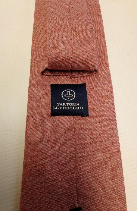 Cravata pentru barbati Generico, 60% Bumbac, 40% Matase, roz [4]