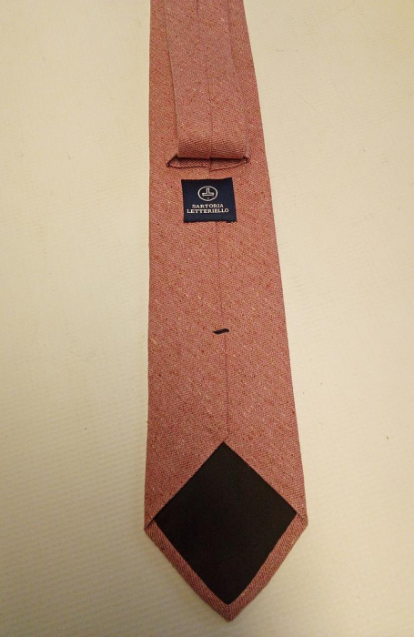 Cravata pentru barbati Generico, 60% Bumbac, 40% Matase, roz [3]