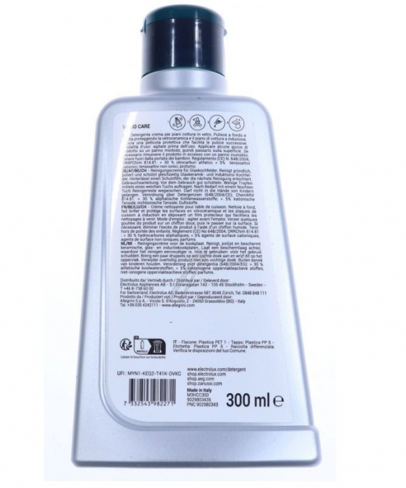 Solutie de curatat plite vitroceramice/inductie, ELECTROLUX 9029803435, 300 ml [2]