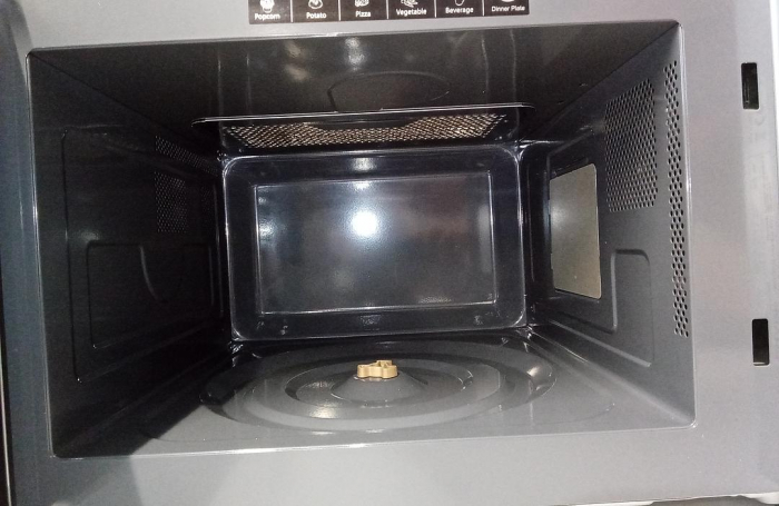 Cuptor cu microunde 2 in 1 Sharp R742INW, 900W, 25L, argintiu [6]